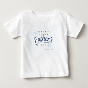 Första fars dag-present från bebis - Personlig  T Shirt