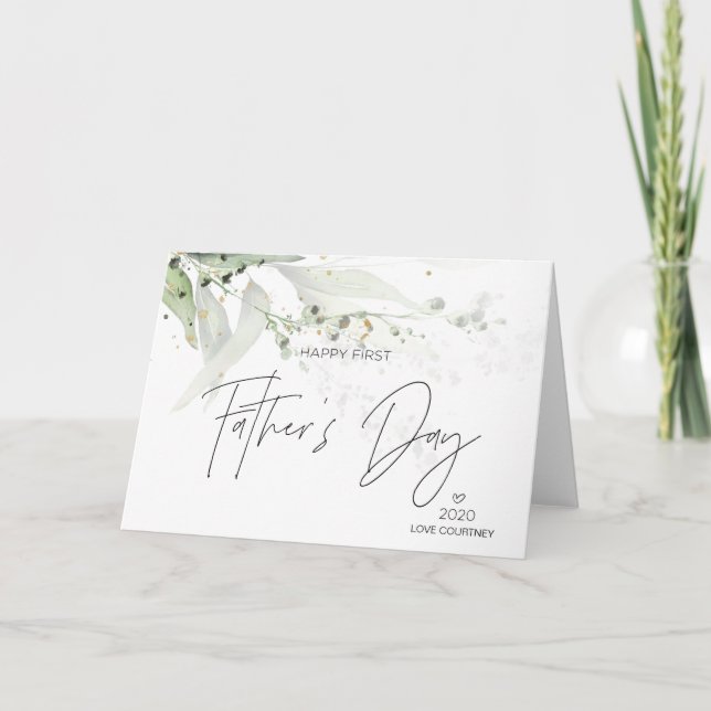 Första Fars Dag-presenter till ny pappa från fru Kort (Framsida)
