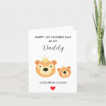 Första Fars dag som min pappa Anpassningsbar Cute 