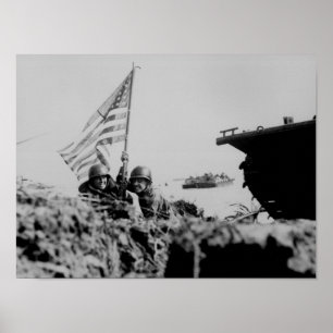 Första flagga på Guam Poster