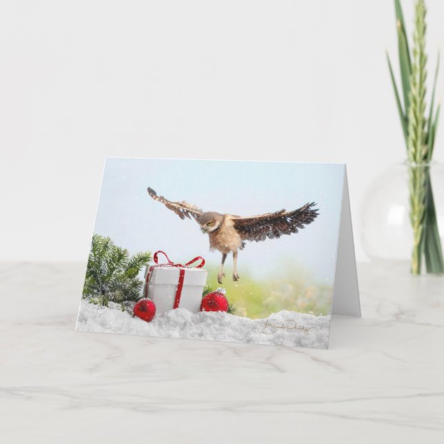 Första flygningen på jul - 5 x 7-Helgdag kort (Framsida)