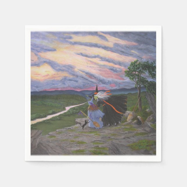 "Första flygningen!" Pappersservett (Framsidan)