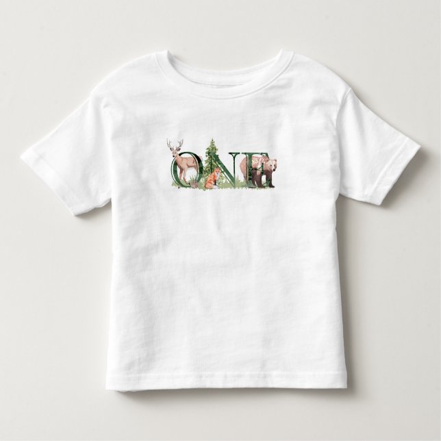 Första födelsedag 1:a träsket Cute Småbarn T Shirt (Framsida)