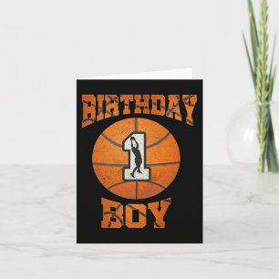 Första födelsedag Basketboll första 1 år Kort