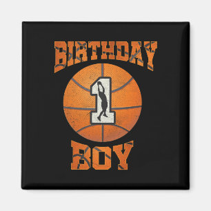 Första födelsedag Basketboll första 1 år Magnet