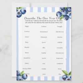 Första födelsedag Beskriv Ett år gammalt bärvilt Julkort