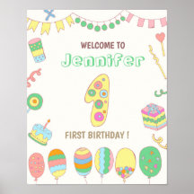 Första födelsedag. Bubblor nummer 1.