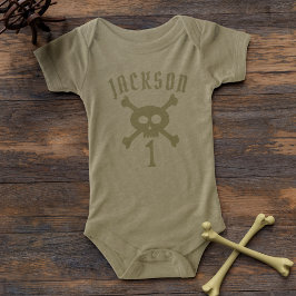 Första födelsedag Cute Pirat Boy Baby Bodydräkt Tee