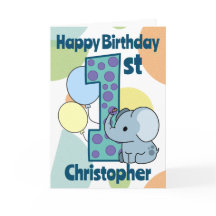 Första födelsedag Elephant-Anpassningsbarna