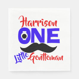 Första födelsedag En liten, gentlemannamässig Pers Pappersservett