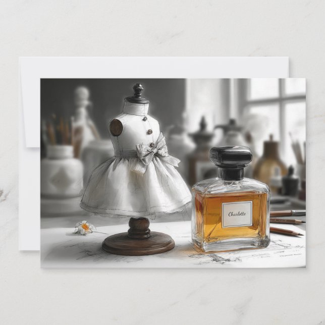 Första födelsedag - "Ett år för Kärlek och skratt" Inbjudningar (Framsida)