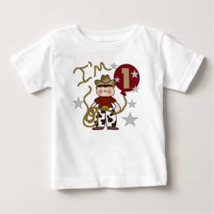 Första födelsedag för Cowboy Tee Shirt