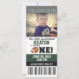 Första födelsedag för fotboll inbjudningar