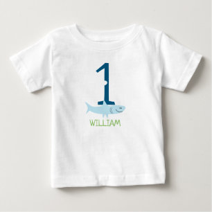 Första födelsedag för hajskjorta t shirt