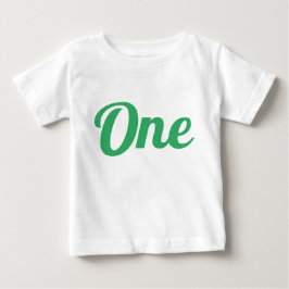 Första födelsedag Grönt T Shirt