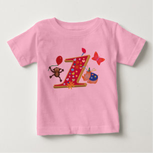 första födelsedag: Gulliga och roliga djur Tee Shirt