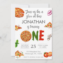 Första födelsedag i det moderna inbjudningar