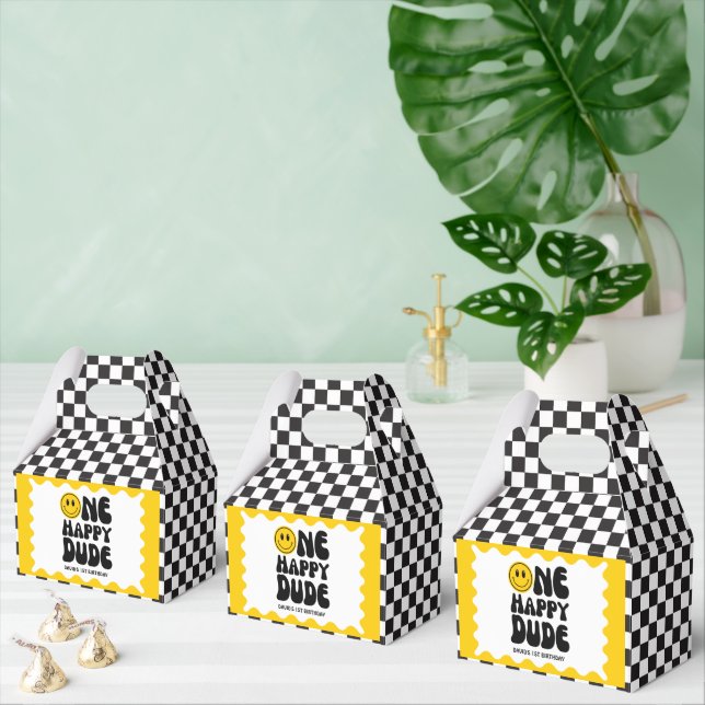 Första födelsedag i Lycklig Ansikte Presentaskar (Multipel)