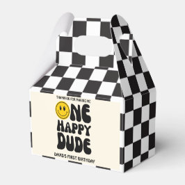 Första födelsedag i Lycklig Ansikte Presentaskar