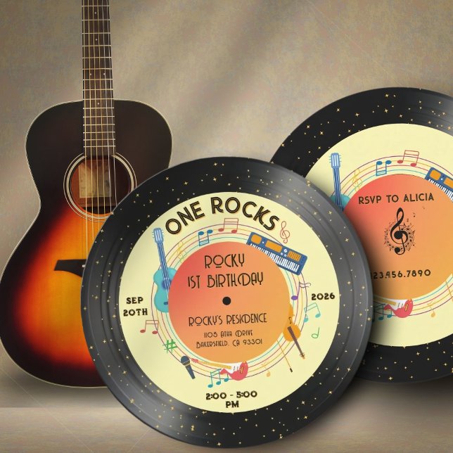 Första födelsedag i Sten - född i Sten Inbjudningar (Skapare uppladdad)