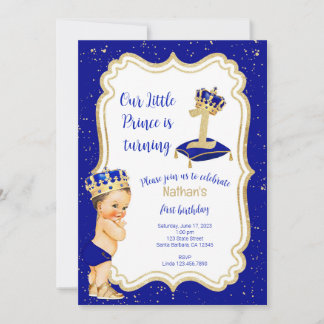 Första födelsedag inbjudan till Little Prince