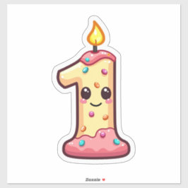 Första födelsedag klistermärken