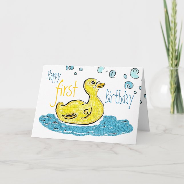 Första födelsedag kort (Framsida)