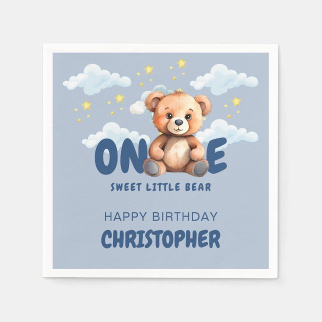 Första födelsedag Napkins Pappersservett (Framsidan)