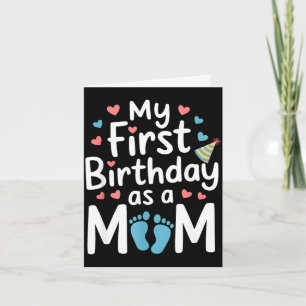 Första födelsedag ny mamma bebisfest glad mors dag kort