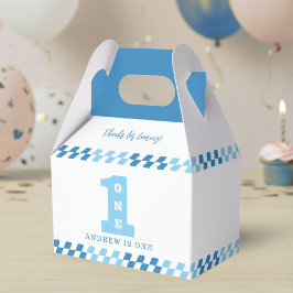 Första födelsedag Party Boys Blue One Presentaskar