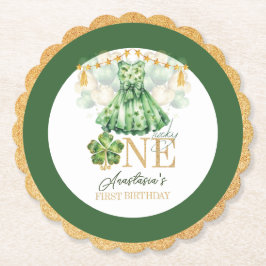 Första födelsedag-Personligen St patrick's day Underlägg Papper