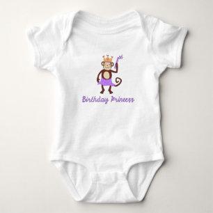 Första födelsedag Princess Monkey T-Shirt