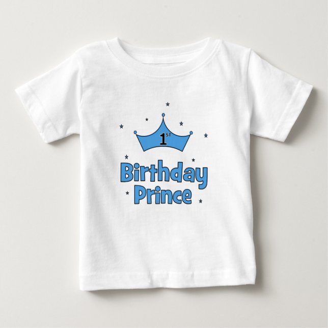 Första födelsedag prins t-shirt (Framsida)