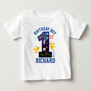 Första födelsedag: Rymddesign T Shirt