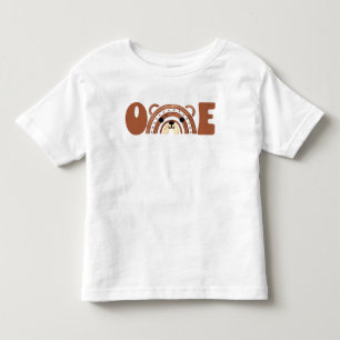 Första födelsedag Skoland Bear Boho Rainbow T Shirt