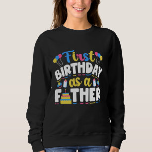 Första födelsedag som Far pappa Pappa Party Birthd T Shirt