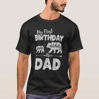 Första födelsedag som PAPPA, fjällande julklapp fö T Shirt