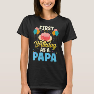 Första födelsedag som pappa Pappa Fa i Far Party T Shirt