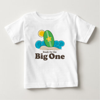 Första födelsedag Surfa Baby Långärmad Tee Shirt
