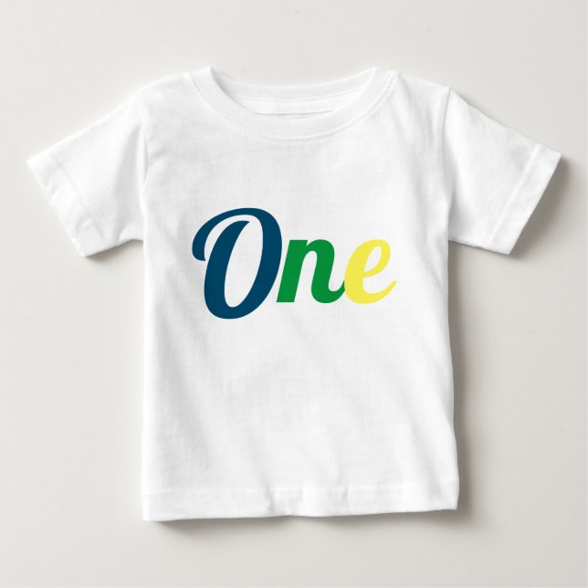 Första födelsedag t shirt (Framsida)