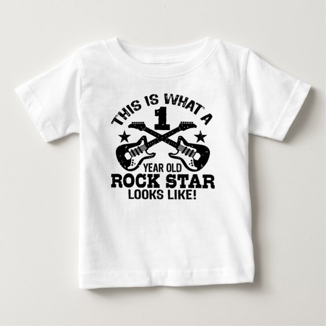 Första födelsedag t-shirt (Framsida)