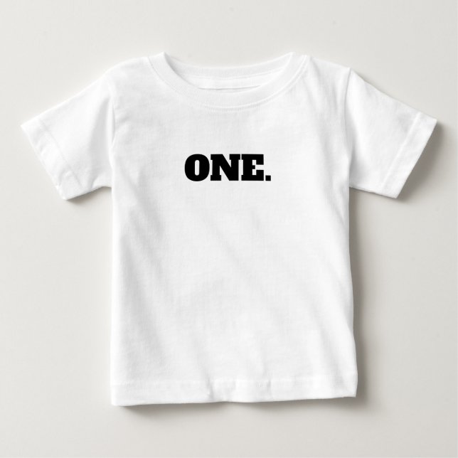Första födelsedag t shirt (Framsida)