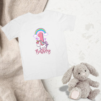 Första födelsedag Unicorn Theme Shirt T