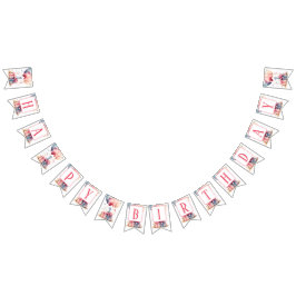 Första födelsedag - vattenfärgspresentationer och  vimplar