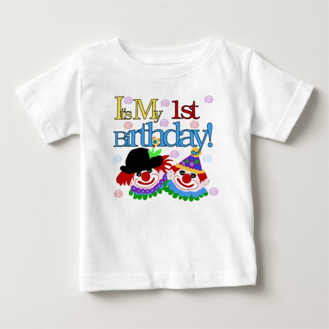 Första födelsedagclown tee (Framsida)