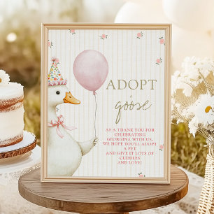 Första födelsedagen Adoptera en gås  Poster