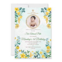 Första födelsedagen Akhand Väg inbjudningar Sukhma