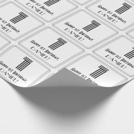 Första födelsedagen: Art Deco Inspired Stil "1" + Presentpapper