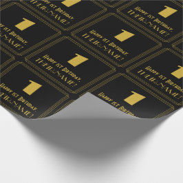 Första födelsedagen - Art Deco Inspired Titta "1" Presentpapper