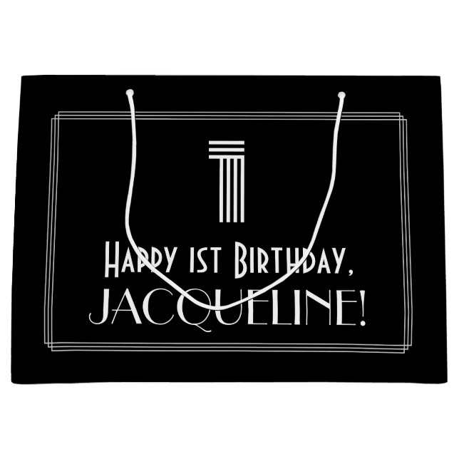 Första födelsedagen - Art Deco-inspirerat utseende (Framsidan)